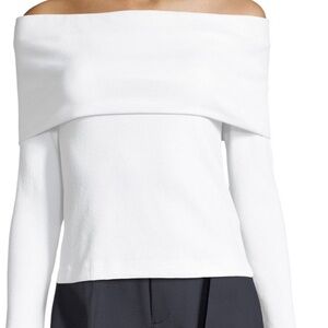CLUB MONACO WHITE OFF SHOULDER TOP- XS NWT
